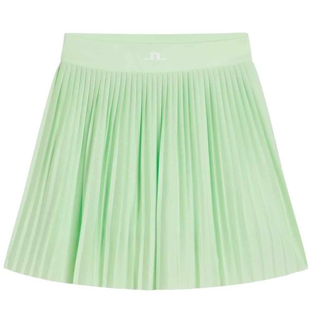 J. Lindeberg Binx Pleated Golf Skirt In Patina Green